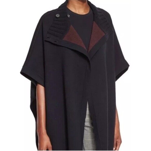 THEORY Palomina Plumose Knit Poncho Sweater - Picture 4 of 7